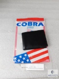 New Cobra Tuffskin CT-80 Leather Bi-Fold Wallet with Badge / Shield Holder