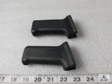 Lot of 2 Black Checkered Tactical Pistol Grips