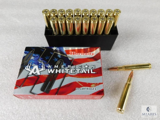 20 rounds Hornady American Whitetail 30-06 Ammo. 150 Grain Interlock