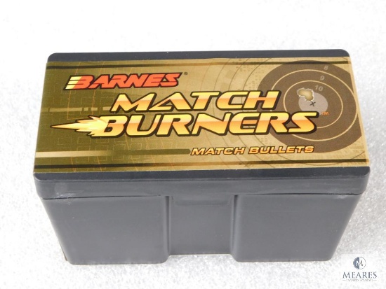 100 Count Barnes Match Burners .30 Caliber .308 175 Grain Match Boat Tail Bullets For Reloading