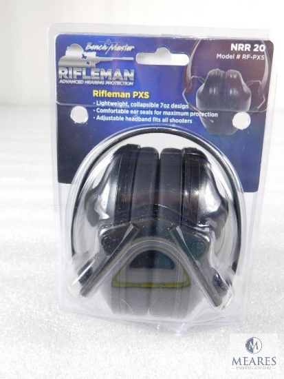 New Rifleman PXS Folding Earmuff Hearing Protection.Great for Shooting or Sporting Events.