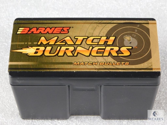 100 Count Barnes Match Burners .30 Caliber .308 175 Grain Match Boat Tail Bullets for Reloading