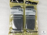 2 New 30 round Magpul Pmag AR 15 5.56 Rifle Magazines