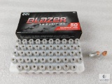 50 Rounds CCI Blazer 9mm Ammo. 115 Grain FMJ