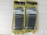 2 New 30 Round Magpul Pmag AR 15 5.56 Rifle Magazines