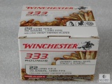 333 Rounds Winchester .22 Long Rifle Ammo. 36 Grain Copper Plated Hollow Point. 1280 FPS