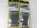 2 New 30 Rounds Magpul Pmag AR 15 5.56 Rifle Magazines