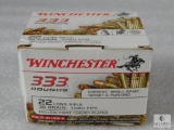 333 Rounds Winchester .22 Long Rifle Ammo. 36 Grain Copper Plated Hollow Point. 1280 FPS