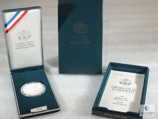1991 Korean Memorial Silver Dollar