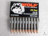 20 Rounds Wolf Performance Ammunition .223 Rem 55 Grain FMJ Steel Case