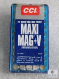 50 Rounds CCI Maxi-Mag+V .22 WMR Hollow Point Ammo