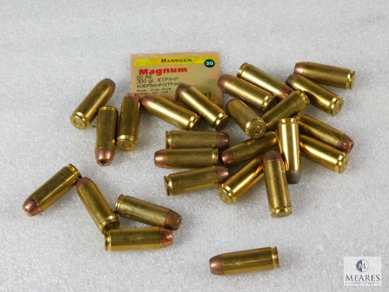 25 Rounds Handgun Magnum .50 AE 300 Grain XTP/HP Ammo