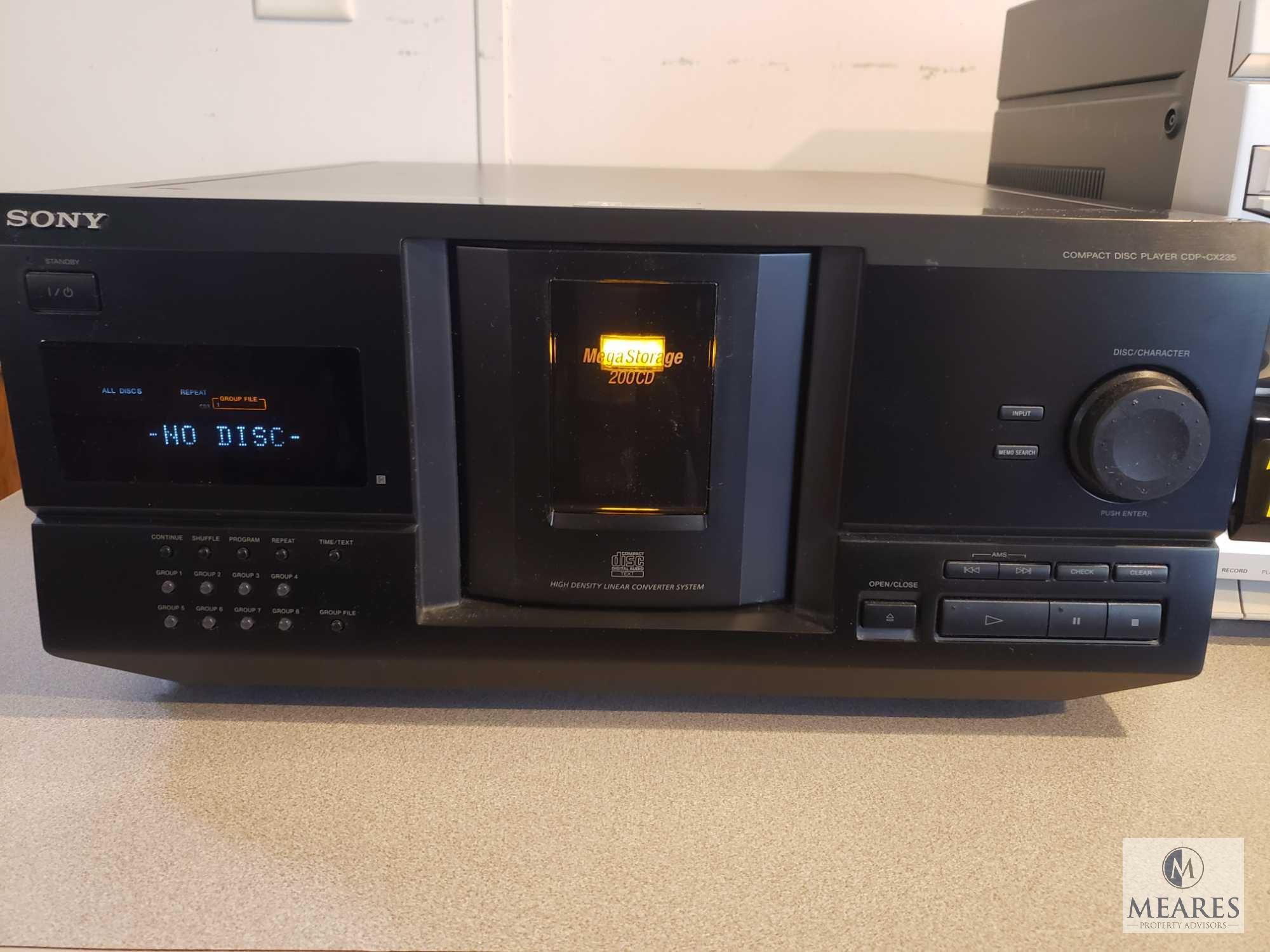 Philips Magnavox Stereo and Sony MegaStorage CD Proxibid