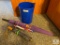 Crown Royal Umbrella and Trash Can with Smaller Umbrellas