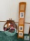 Folding Photo Divider and Antique Dresser Mirror
