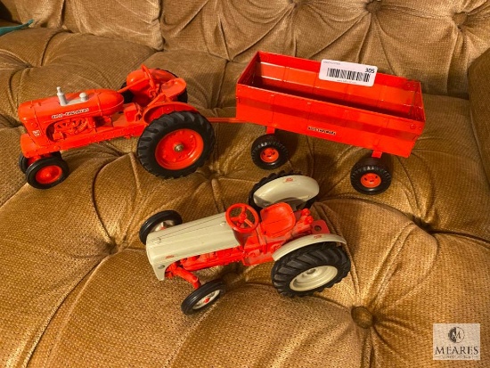 Metal Ertl Tractors and Wagon