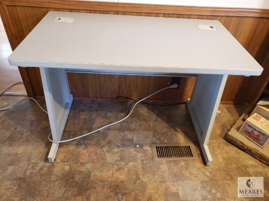 Metal and Wood Desk/Worktable