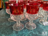 Cranberry Thumbprint Water Goblets