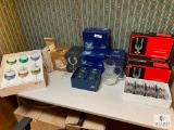 Large Lot of New in Packages Crystal Stemware