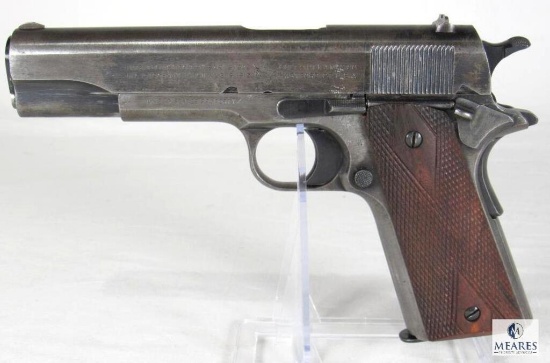 1918 Colt 1911 Military US Army WWI .45 ACP Semi-Auto Pistol (Black Army) w/ Archive Letter Post