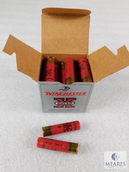 25 Rounds Winchester 28 Gauge 2 3/4 Inch 1 Oz. #6 Shot