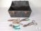 Professional Tuff Box Toolbox with Tools - Screwdrivers, Tin Snips, Channel Locks and more