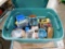 Large Tote Full of Assorted Electrical Supplies