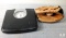 Sunbeam Floor Scale & Rawlings Ball Mitt and 2 Baseballs