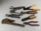 Lot of Assorted Snips, Crimpers, Pipe Wrenches, Wire Strippers and more