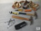 Lot of Hand Tools - Hammers, Combination Wrenches, Mini Maglites, Tool Belt and Razors