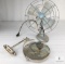 Vintage Kenmore Desk Fan & Wall Mount Chrome Finish Vanity Mirror