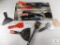 Aluminum Tool Tray Full of Assorted Scrapers and Putty Knives