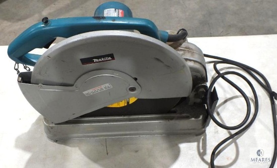 Makita Chop Saw 14" Serial Number 0144768 120 Volt with Dewalt Abrasive Blade