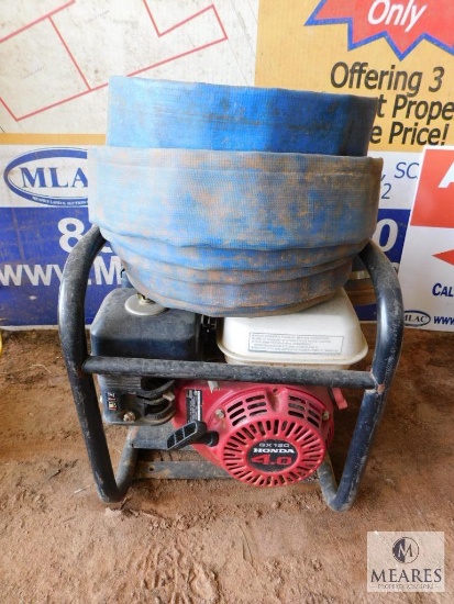 Honda GX120 4.0 Gas Powered 2" Trash Pump with 2 Hoses
