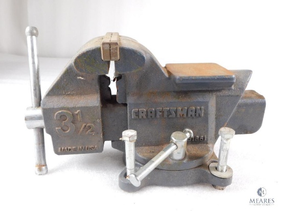 Craftsman 3-1/2 Jaw Bench Vise with Swivel Base
