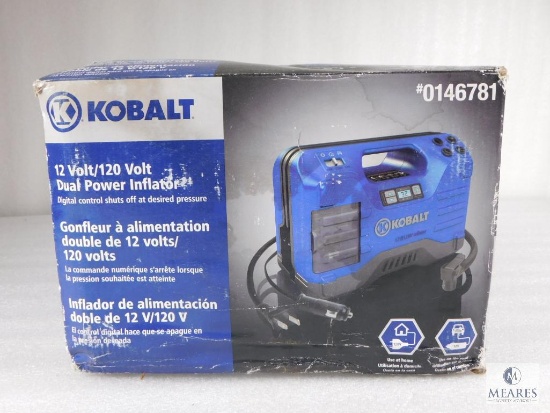Kobalt 12 Volt / 120 Volt Dual Power Inflator for Home or Auto