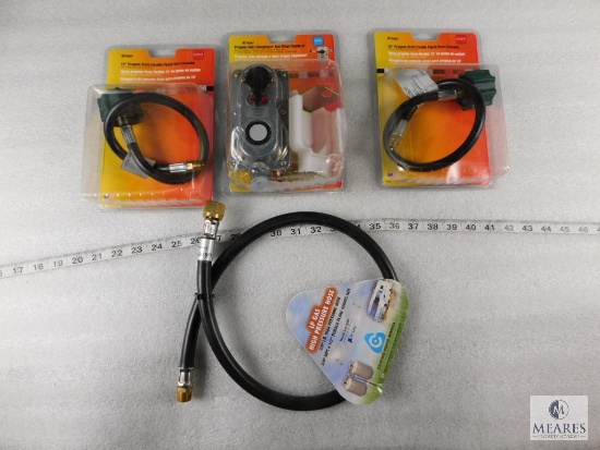 Lot of Mr. Heater Propane Pigtail Hose & Auto Changeover Two-Stage Regulator