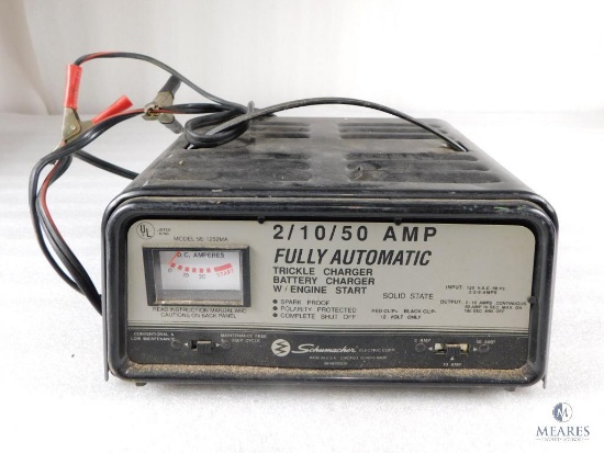 Schumacher Fully Automatic 2/10/50 Amp Trickle Battery Charger with Engine Start