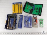 Lot of Assorted Drill Bits, Screwdriver Set, Driver Bits, Screw Extractor, Speedbor and more