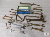 Lot of Assorted Combination Wrenches, Sockets & Rockford 12 pc 3/8