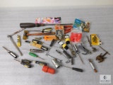 Large Lot of Assorted Tools (Screwdrivers, Ratchet, Pliers +) and Home Improvement Supplies