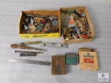 Large Lot of Assorted Vintage Tools, Metals, Razors, Locks, and More