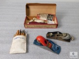 Lot Stanley Hand Planers, Hand Chisels & Vintage Craftsman Electric Engraver