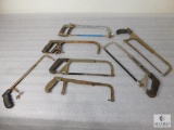 Lot of 7 Hacksaws some with Blades