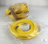 Lot of New 5 Daniel Woodhead Mini-Head Quik Connector Cables 600 V 8 Amps Cat #42803+