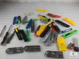 Large Lot of Assorted Razors and Scrapers + Additional Blades