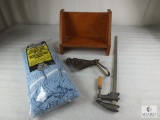Lot Clamp, Wire Clamp, Wood Shelf, and New Mop Replacement Head