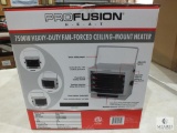 New Pro Fusion Heater 7500 Watt Heavy Duty Fan Forced Ceiling Mount Heater