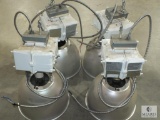 Lot of 4 Hubbell Halogen Light Fixtures