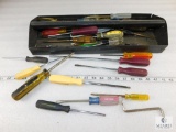 Tool Tray with Large Assortment of Screwdrivers